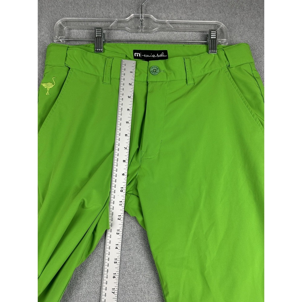 TravisMathew Pants Mens 32x33 Green Golf Chino Stretch The Chive Performance - Picture 6 of 13
